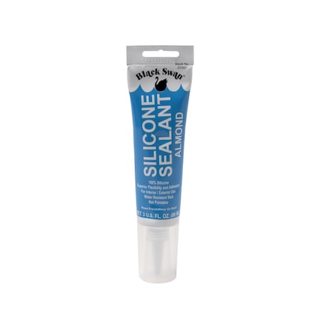 Black Swan Silicone Sealant - Almond 3 oz. tube 01097